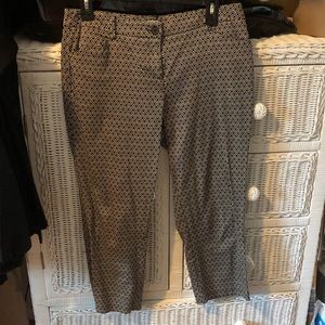 New York & company Black and white capri pants